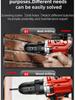 21V Multifunctional Handheld Electric Drill & Screwdriver with Lithium Battery for Home Renovation