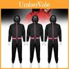 Costume Cosplay Tuta Nera di Squid Game per Halloween, Gioco, Performance Teatrale