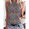 Ethnic Style 3D Printed Vest Women's Retro Streetwear