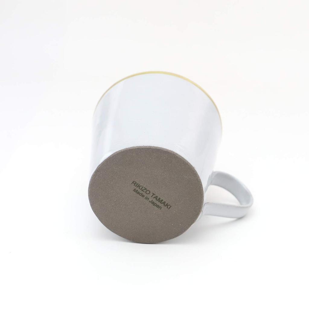 Rikizo Suriru Gold Mug, Diameter 8.5cm X Depth 11.5cm X Height 9.7cm, 320ml, Made In Japan, R-922613