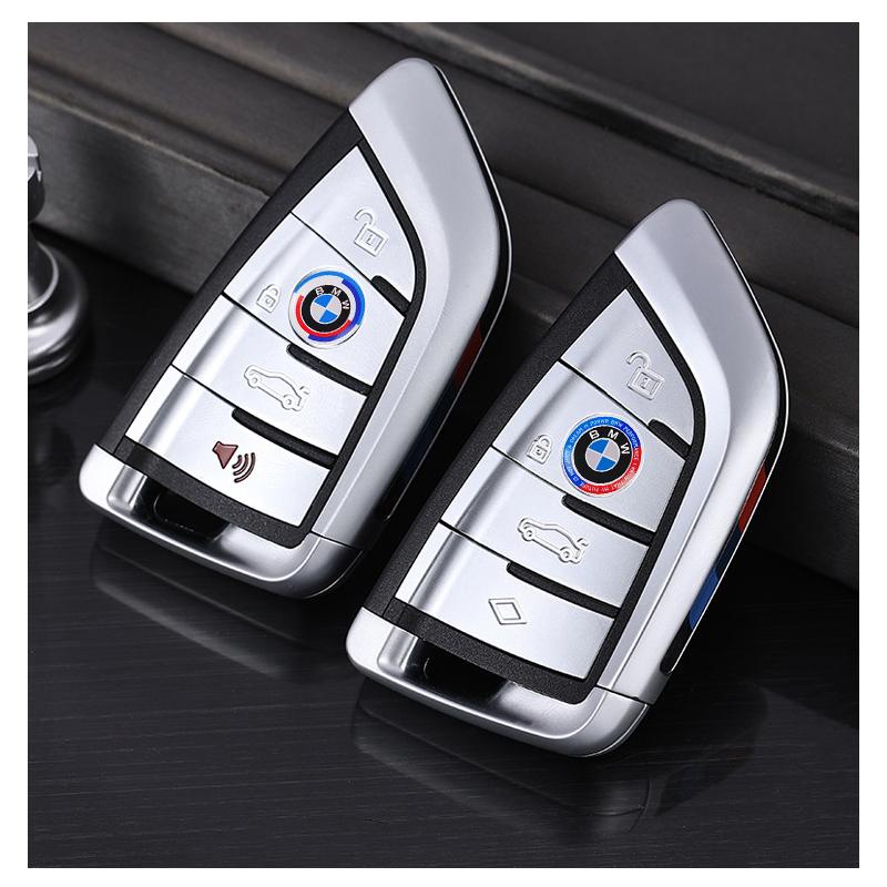 For BMW New 2025 Car Remote Key Logo Sticker Aluminum Emblem Decal For BMW F12 F13 G30 G32 F34 F40 F45 F46 X1 X2 X3 X5 X4 X6 X7
