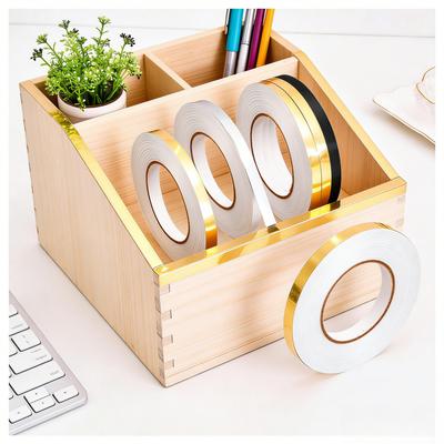 Adesivo per Giunti Piastrelle Autoadesivo Impermeabile Antimuschio Nastro Decorativo per Pavimenti e Pareti Striscia Riempitivo per Spazi in PET Oro Argento Nero per Cucina Bagno Camera da Letto
