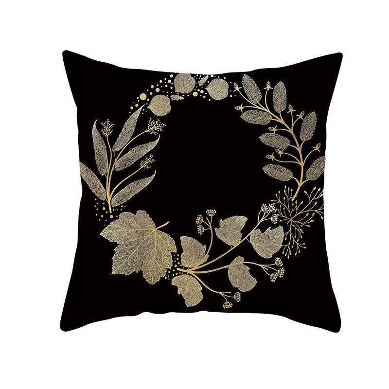 Flax Dandelion Maple Leaf Pattern Series Cushion Cover Sofa Pillow Cover Living Room Decor Nordic Cushion Cover Home Decor