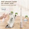 Automatic Cat Teaser Switchable Butterfly Pattern Cat Teasing Stick 360° Swivel Self-hilarity Relieves  Interactive Pet Cat Toy