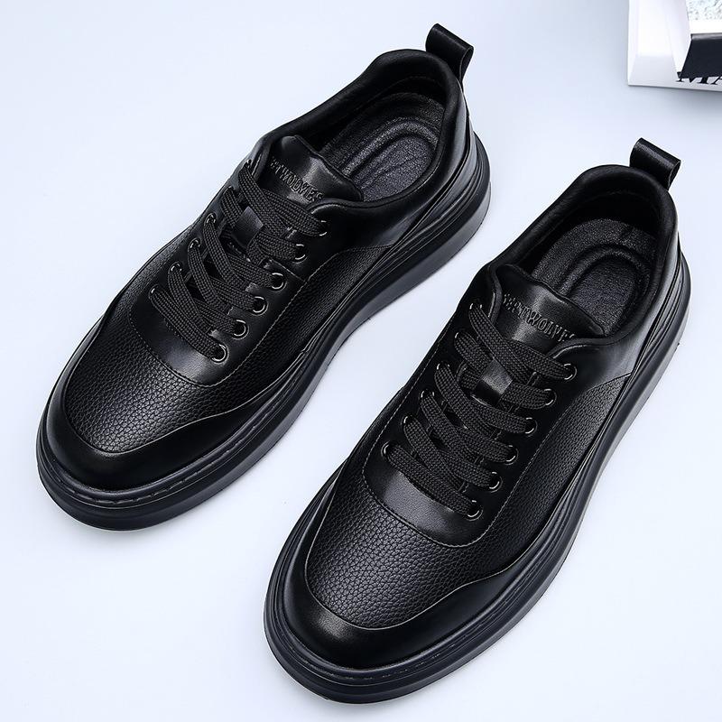 Autumn New Light Luxury Men's Shoes Breathable Fashion Comfortable Platform Versatile Trend Sports Casual Board Shoes Men