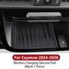 For Porsche Cayenne Macan Car Cup Holder Silicone Center Console Bottle Holder Insert Anti Slip Drink Organizer Auto Accessories