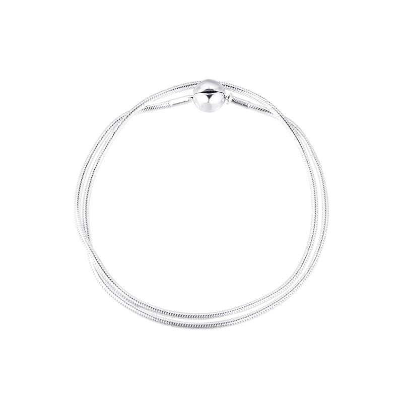 Fandola Choker Necklace Women 925 Sterling Silver Snake Chain Essence Necklaces Fashion Jewelry Accesorios Femme