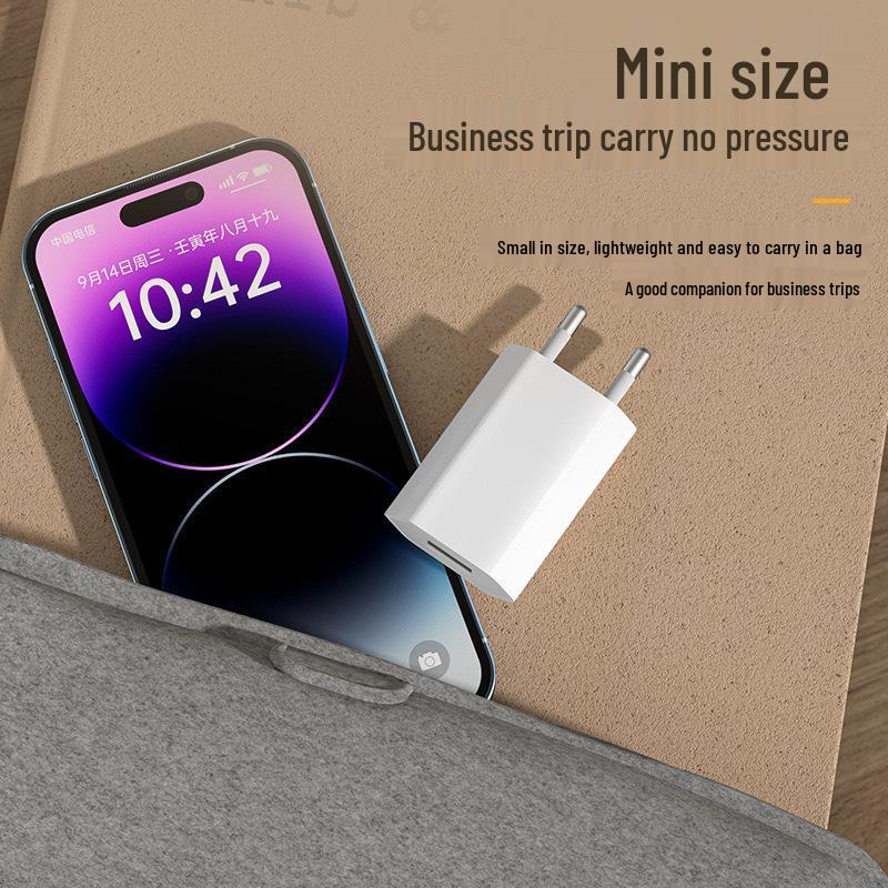 CE Certified 5V1A European Mobile Charger with USB Port for Bluetooth Headsets and Small Appliances