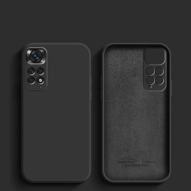 Capa de silicone líquido original de luxo para XiaoMi RedMi Note 11 Pro 5G 11s 10 note 13 pro 5G redmi note 12 capa de telefone global