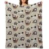 Opossums Pack Throw Blanket Decorative Sofa Cute Plaid for sofa Sofa Blankets
