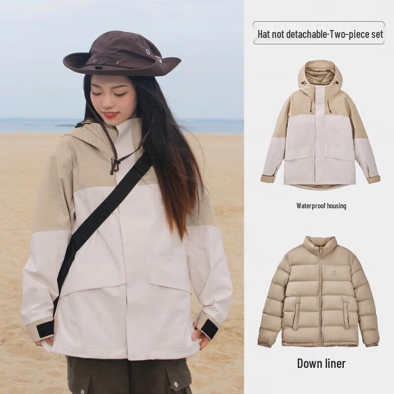 Camel 3-in-1 Waterproof Outdoor Jacket TE3QCF004 S