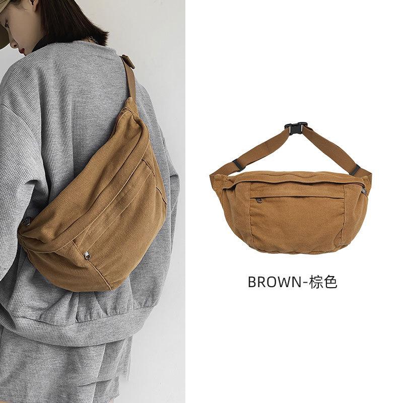 Customer Order 2025 New Boys Casual Bag Large Capacity Breast Bag Japanese Trendy Brand Backpack Student Fanny Pack Messenger Bag