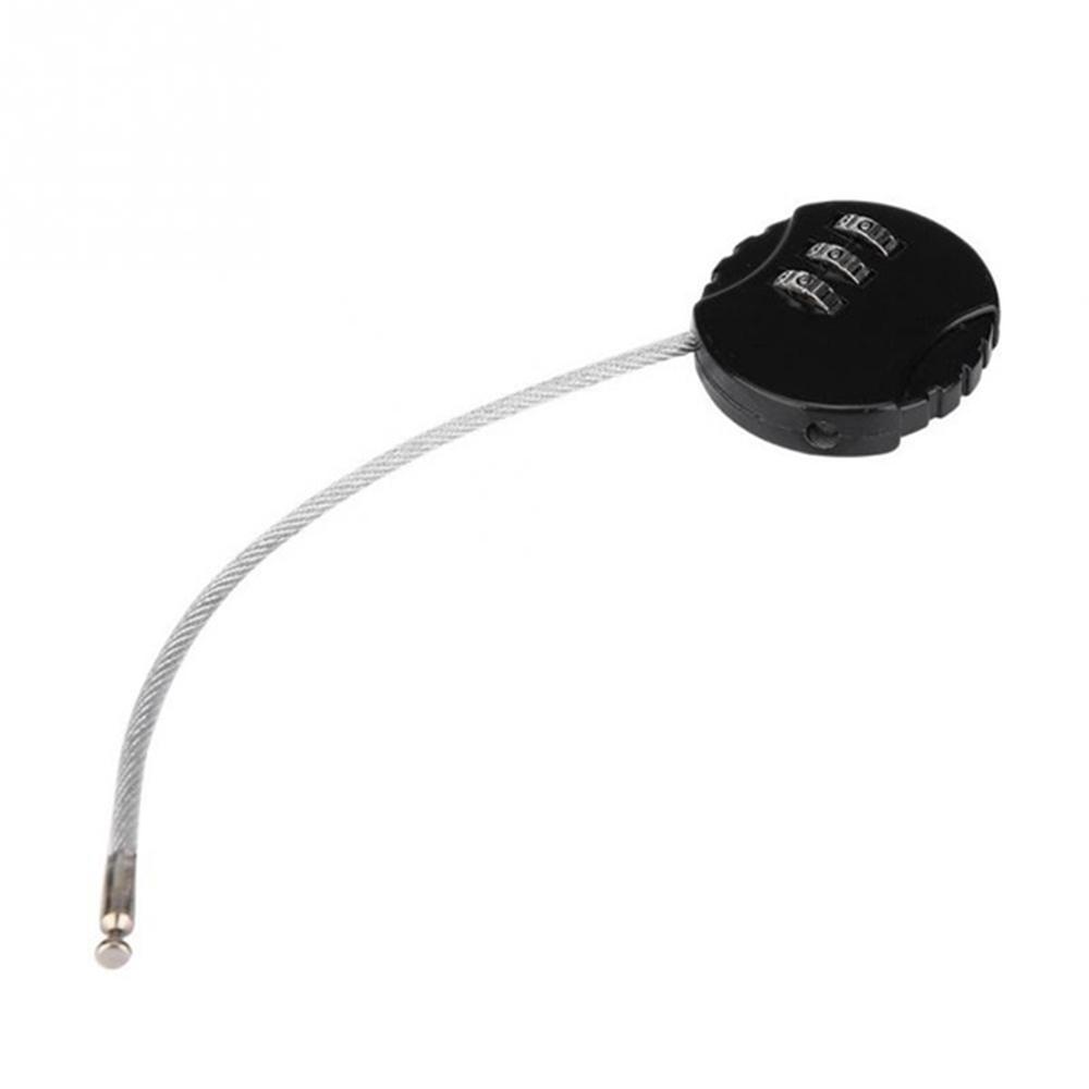 Ball Shaped Hiking 3 Digit Combination Steel Wire Bicycle Lock Gym Padlock Trunk Locks Code Lock