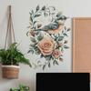 Gemalter Rosenzweig Vogel Schlafzimmer Wohnzimmer Zuhause Hintergrund Verschönerung und Dekoration Wandaufkleber