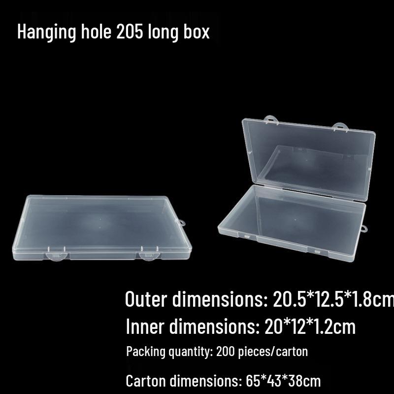Clear Rectangle Storage Box for Soap Flakes, Wax Beads, Rubber Bands, and Hair Clips
