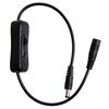 Black Extension Cord with Switch for DC 5.5x2.1mm Male To Female Plug Cable Barrel Jack Power Adapter for Indoor DropShipping