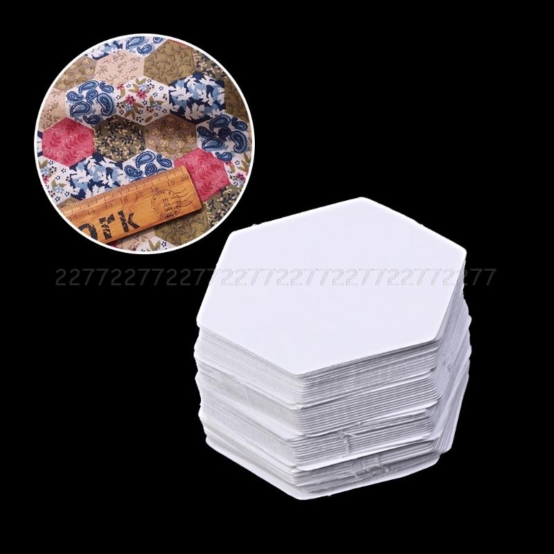 100 Pezzi Esagoni per Patchwork Quilting su Carta Cucito Artigianato Fai da Te Sei Misure Forniture per Quilting su Carta JUN21 dropship