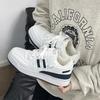 New products are on sale in autumn and winter, new velvet little white shoes, women's Velcro versatile cotton shoes 690