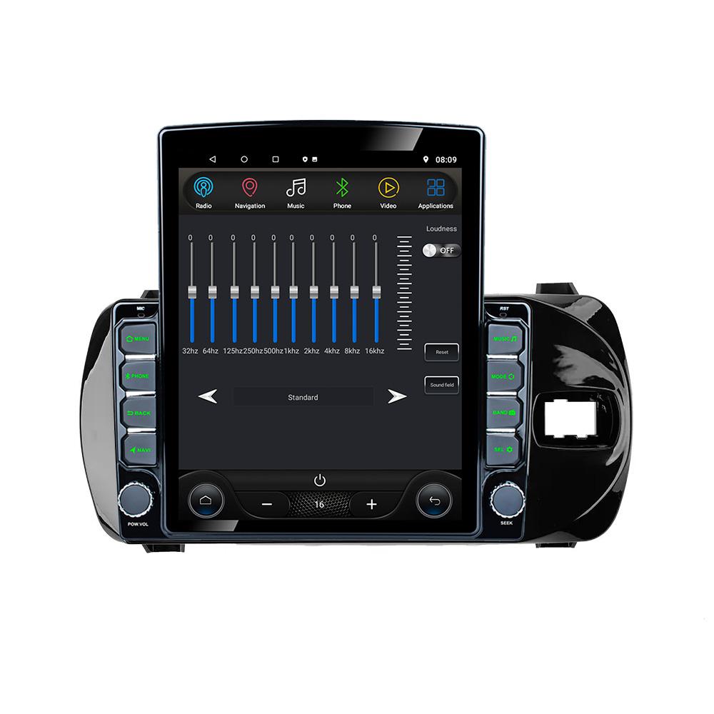 9.7" Vertical Style Tesla Screen Android Car Radio For Toyota Vitz 3 III XP130 2014-2019 Navigation GPS Multimedia Player