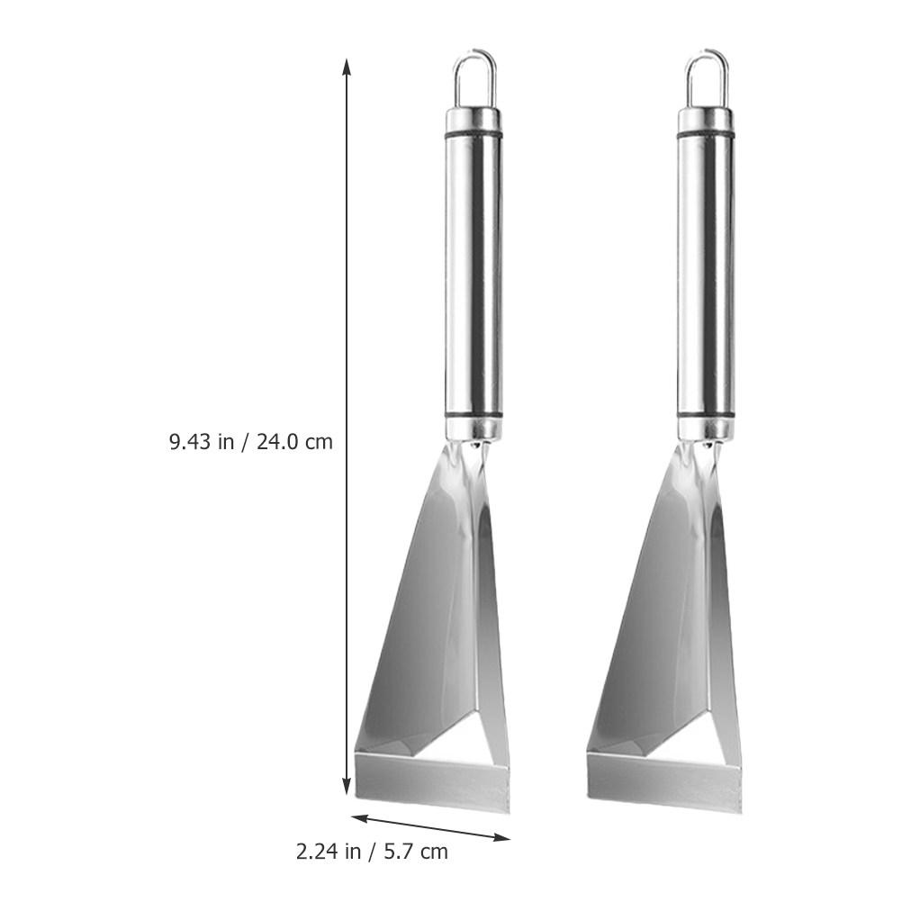 

2Pcs Stainless Steel Fruit Carving Cutter with Mirror Polish Incisive Edge for Kitchen Food Shaping Vegetable Peeler Household срібний