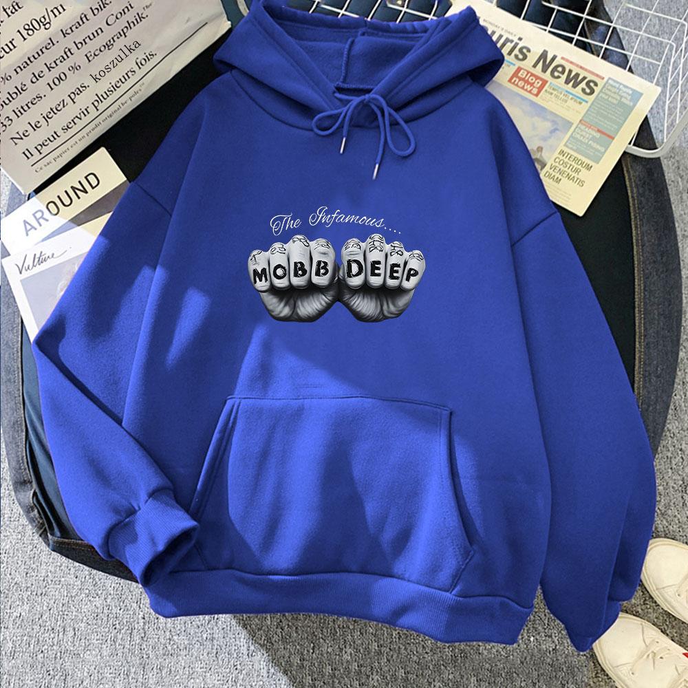 Mobb Deep Hip Hop Aesthetic Hoodie Funko Pop Fashion Sweatshirt Long Sleeve Comfortable Clothing Moletom Hooded Pullovers Soft