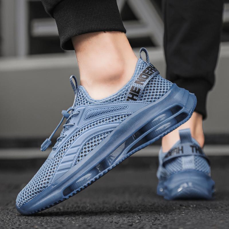summer new air cushion men's shoes Breathable mesh surface fashionable shoes Fashion student casual sports shoes