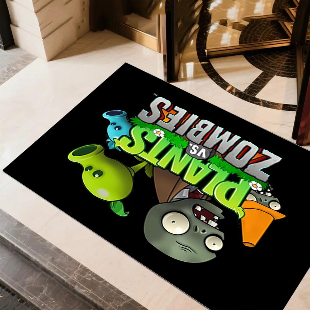 Plants Vs Zombies Adventure Floor Rug Office Rug Suitable for Outdoor Bedrooms Foyer Decorate room Anti-slip Rug Office home decor