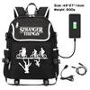 Stranger Things Printed Student School Bag Fashion Versatile Backpack Usb Travel Bag Large Capacity Computer Bag