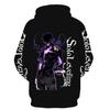 Solo Leveling Sung Jinwoo Dark Power Graphic Hoodie Anime Pullover Hooded Sweatshirt