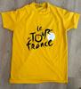 Oficiální pánské žluté tričko Le Tour De France s krátkým rukávem 100% bavlna Pánská trička Top Velikost L EUC Cyklistika