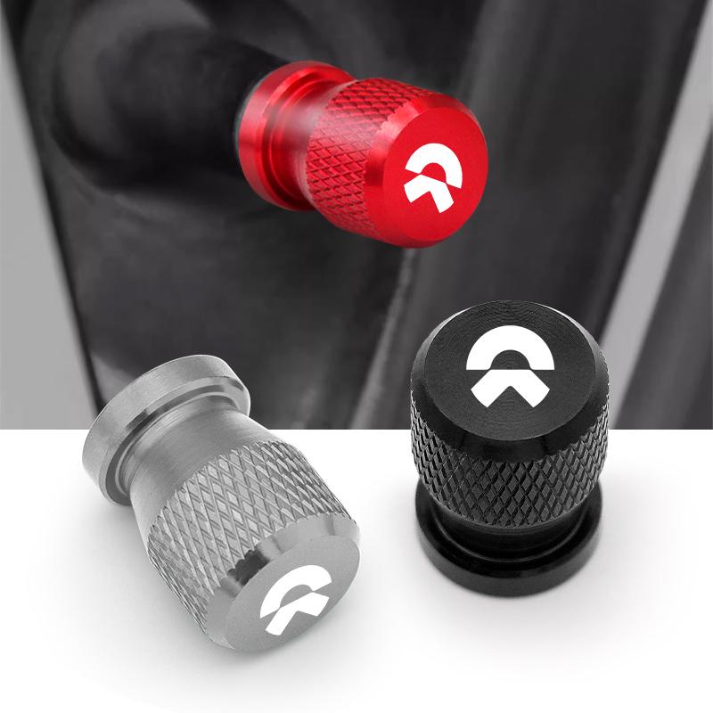 Car Wheel Tire Valve Caps, Tyre Stem Covers, Waterproof, For NIO EC6 ES6 ES7 ES8 ET7 ET5 ET9 2023 2024, 4Pcs Car Accessories