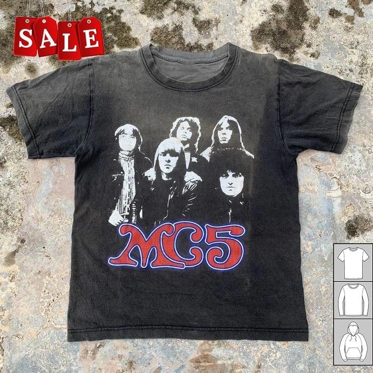 Новая Винтажная Футболка MC5 Члены Группы Подарок Для Фаната Унисекс S-5XL AL39 4XL