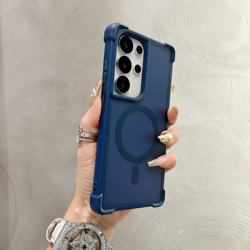 Four Corners Anti-drop Magnetic Mobile Phone Case Samsung S11/S11/S11ULTRA Skin Feeling Strong Magnetic Protection S11U
