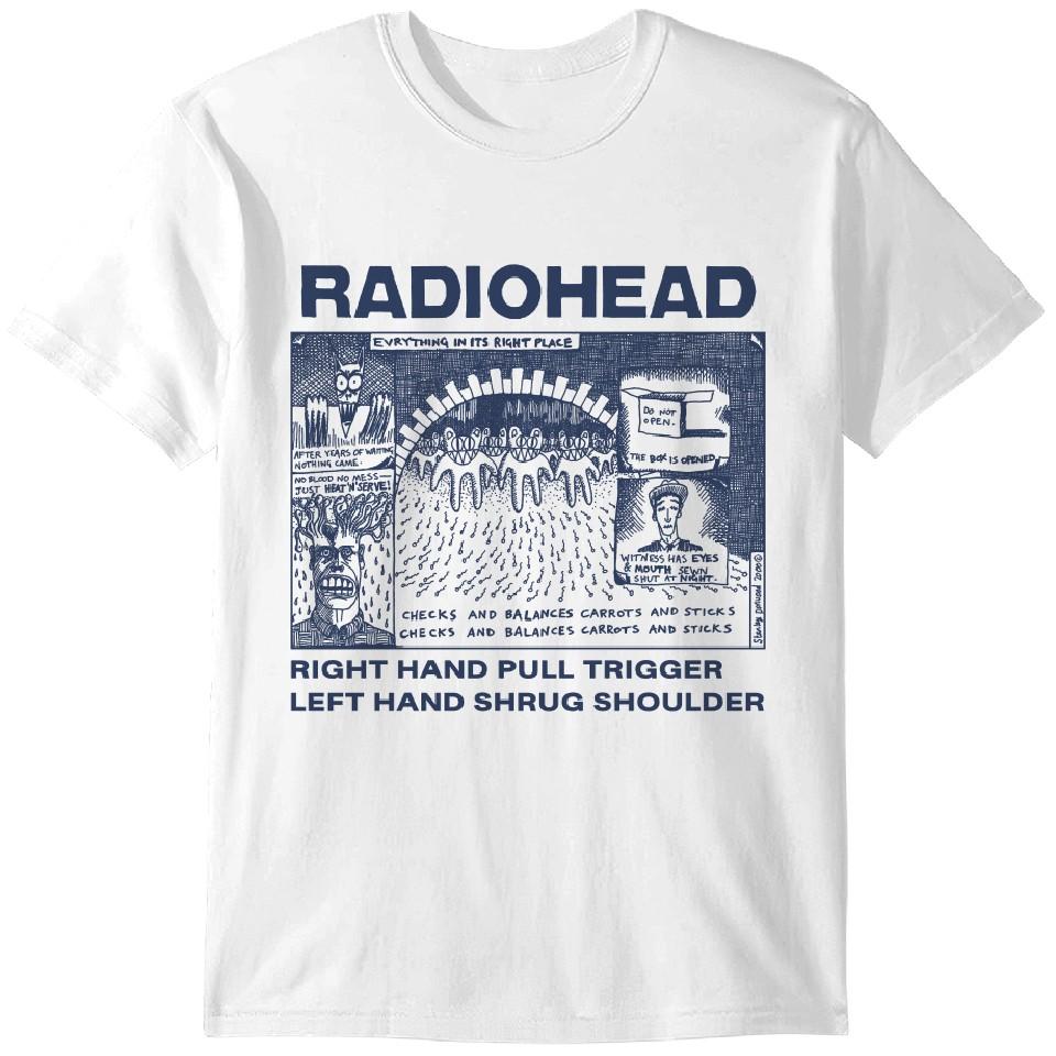 

Винтажная футболка Radiohead, Ретро-концертная футболка Radiohead для мужчин, Футболка группы 90-х, Футболка группы, Подарок для нее, Для него, Классическая футболка S