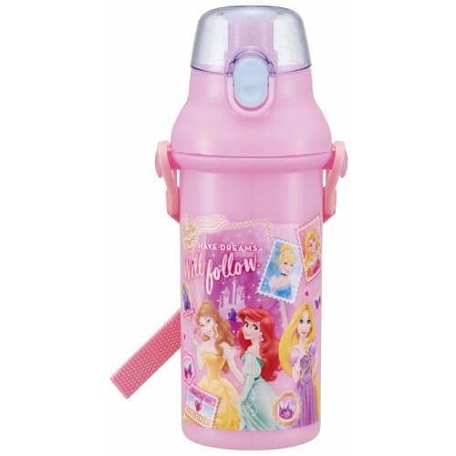 Skater Children's Plastic Water Bottle, Princess Disney, 2020 New Design, 480ml, PSB5SAN