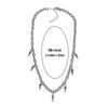 Cone Pendant Choker Necklace Titanium Steel Twisted Necklace Rock Stud Necklace  For Lovers