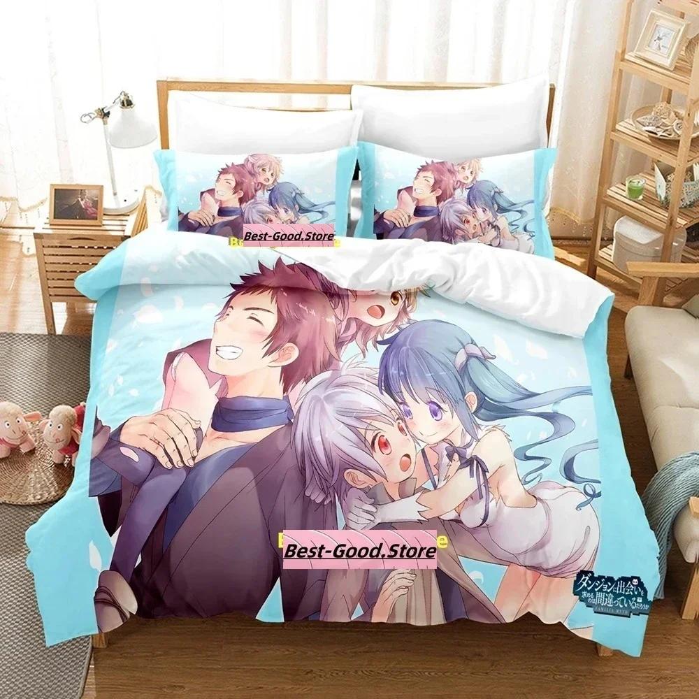 

Is It Wrong to Try to Pick Up Girls in a Dungeon Bedding Set Printed With Pillowcase Bed Duvet Cover Queen Super King Size EU Single(135*200cm)3pcs