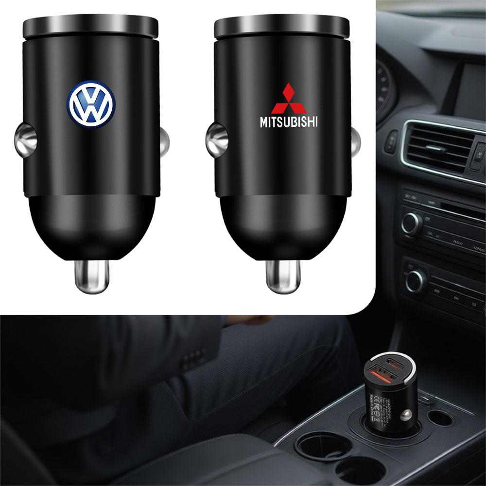 1pc Car Charger Fast Charging Type C Adapter USB Car Phone Charger Hub Cap For VW Jetta Golf Beetle CC EOS GTI R32 Accessories EI1