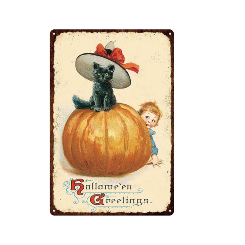 Christmas Santa Claus Pet Dog & Cat Tin Sign Wall Art Painting Vintage Decor Poster Metal Signs Bar Cafe Pet Store Home Decor