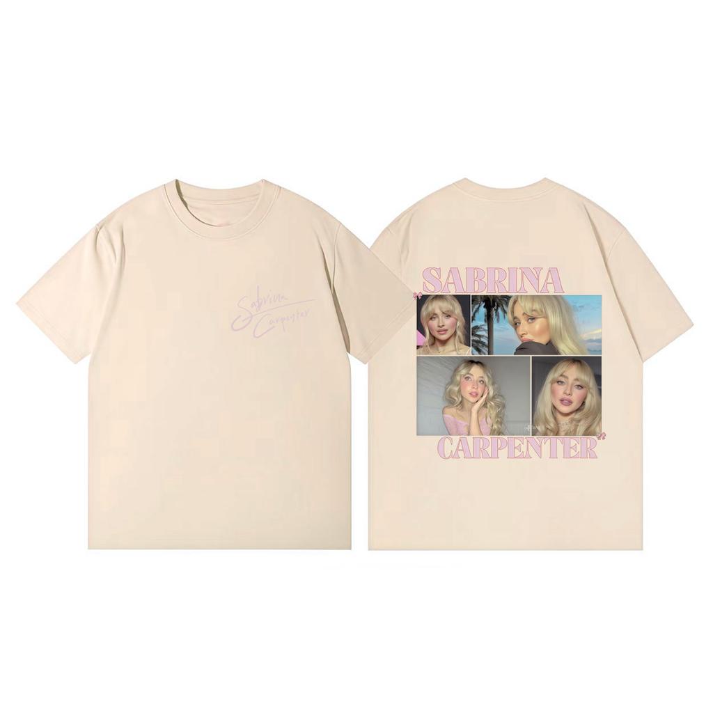 Singer Sabrina Carpenter Graphic T Shirts Unisex Women Fashion Aesthetic Short Sleeve Tshirts Summer Casual Loose Cotton Tshirt