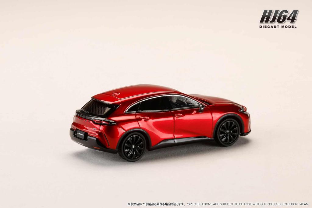 HobbyJAPAN HJ64 Toyota Crown Sport Z Hybrid Emotional Red III Finished Model Kit HJ641084AR 1/64 2.5L