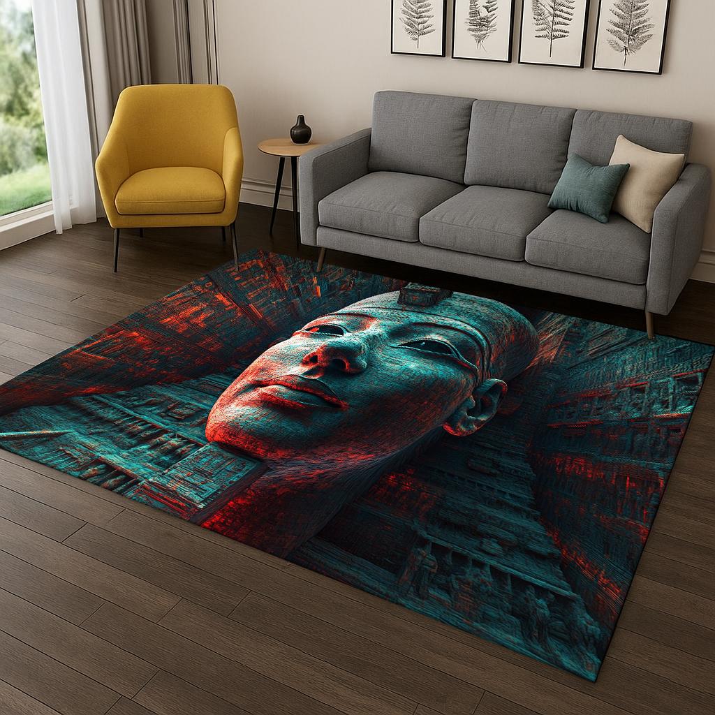 Ancient Egyptian Anubis mythology Pharaoh Carpet Rug for Home Bedroom Living Room Sofa Doormat Decor,Area Rug Game Non-slip Mat