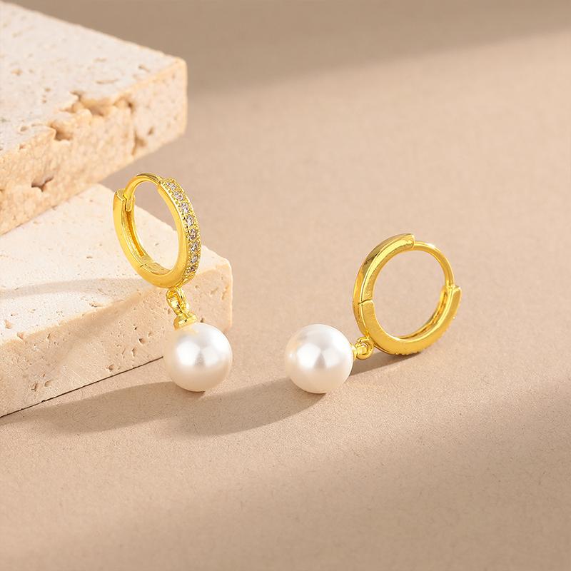 Shiny Pearl Earrings Genuine Natural Freshwater Pearl 925 Silver Earrings Pearl Jewelry For Wedding Bridesmaid Gift