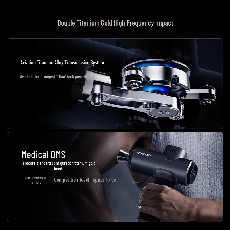 MERACH Professional Fascia Gun & Muscle Massager CN Plug (adapter Included)