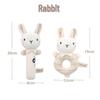 Gbee Plush Animal Baby Rattle - Infant Soothing & Education Toy
