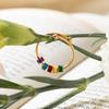 Women Men Open Ring Adjustable Anxiety Relief With Enamel Bead Opening Decoration Accessory Stacking Spinning Ring