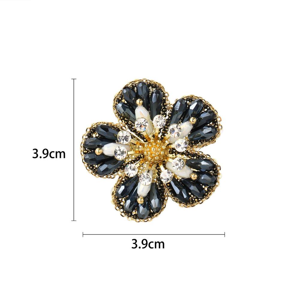 Snowflake & Butterfly Zircon Brooch with Freshwater Pearl for Women's Korean Style Suit Coat