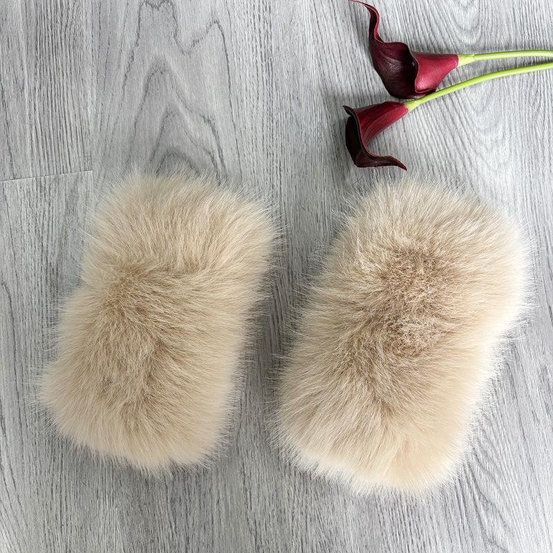 Autumn & Winter Faux Fur Elastic Wrist and Arm Guards - Thick Plush Sleeves for Warmth
