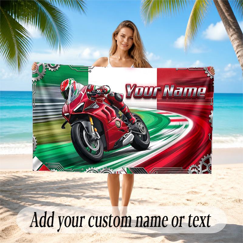 Other Similar Designs Theme Quick Dry Beach Towel Custom Name Text Print Large Sand Resistant Towel Beach Vacation