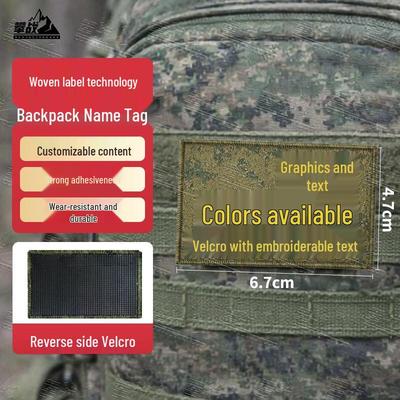 Combat Name Tag Velcro Patches